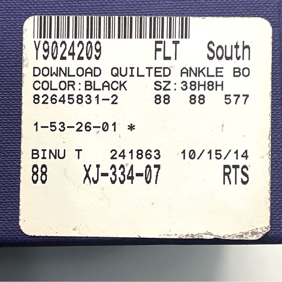 Stuart Weitzman Black Leather Quilted Biker Motorcycle Booties Women’s 8.5 - Picture 16 of 16